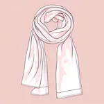 light pink scarf image